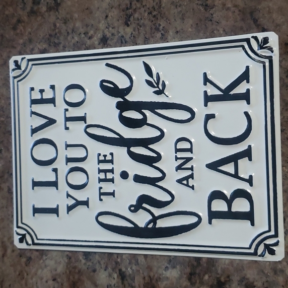 Other - ADD ON for 5.00, save on shipping! metal magnet sign